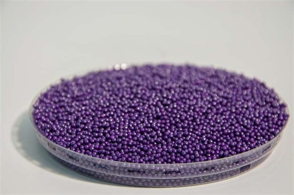Violet round shaped sprinkles
