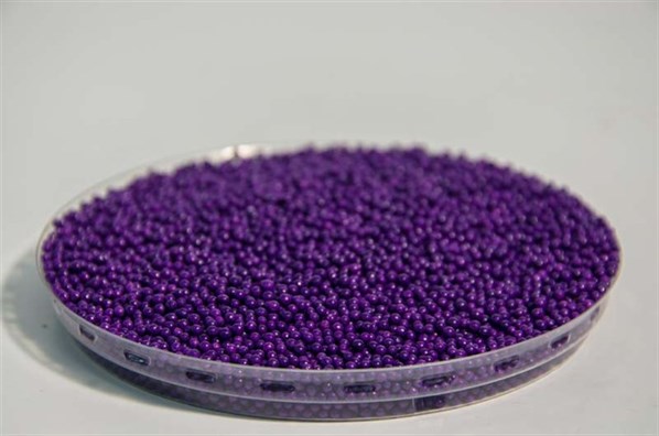 Violet round shaped sprinkles