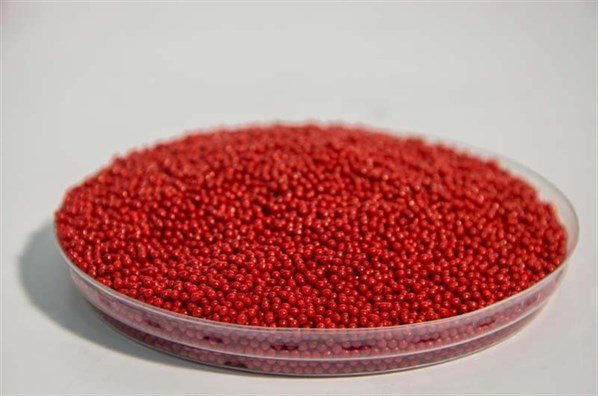 Red round shaped sprinkles