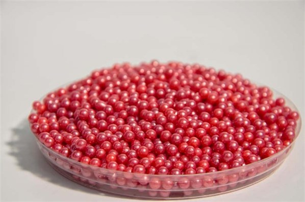 Red round shaped sprinkles