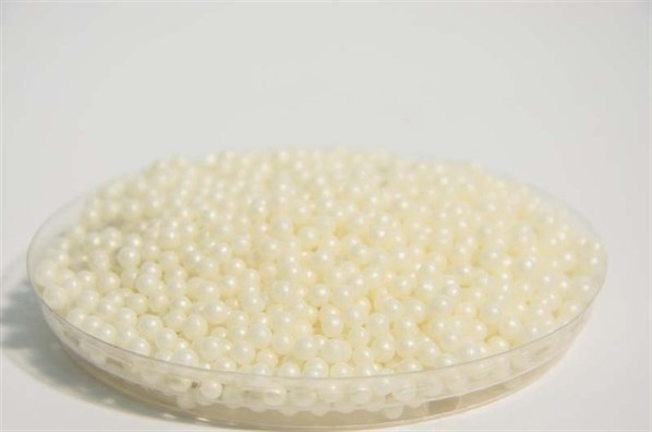 White round shaped sprinkles