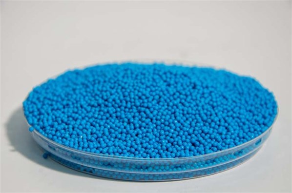 Blue round shaped sprinkles