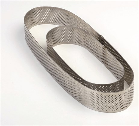 Oblong Micro Perforated Stainless Steel Band