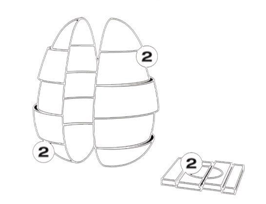 Thermoformed Sfalsato Egg Chocolate Mould