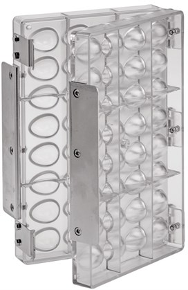 Polycarbonate Egg Chocolate Mould with Magnets for Rotating Machine