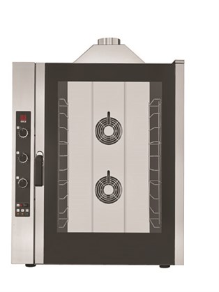 Ventilated Gas Oven with Direct Steam (10 trays)