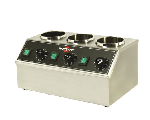 Chocolate Heater/Topping Warmer Triple (220x400x200mm)