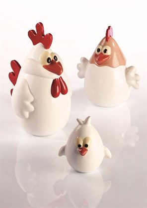 Thermoformed Kit Chicken Family Chocolate Mould